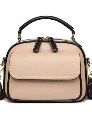 Premium Limited Edition Leather Ladies Bag - Cream