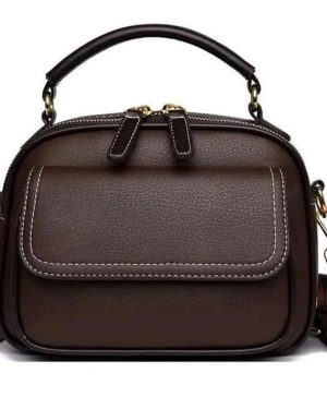 Premium Limited Edition Leather Ladies Bag - Coffee